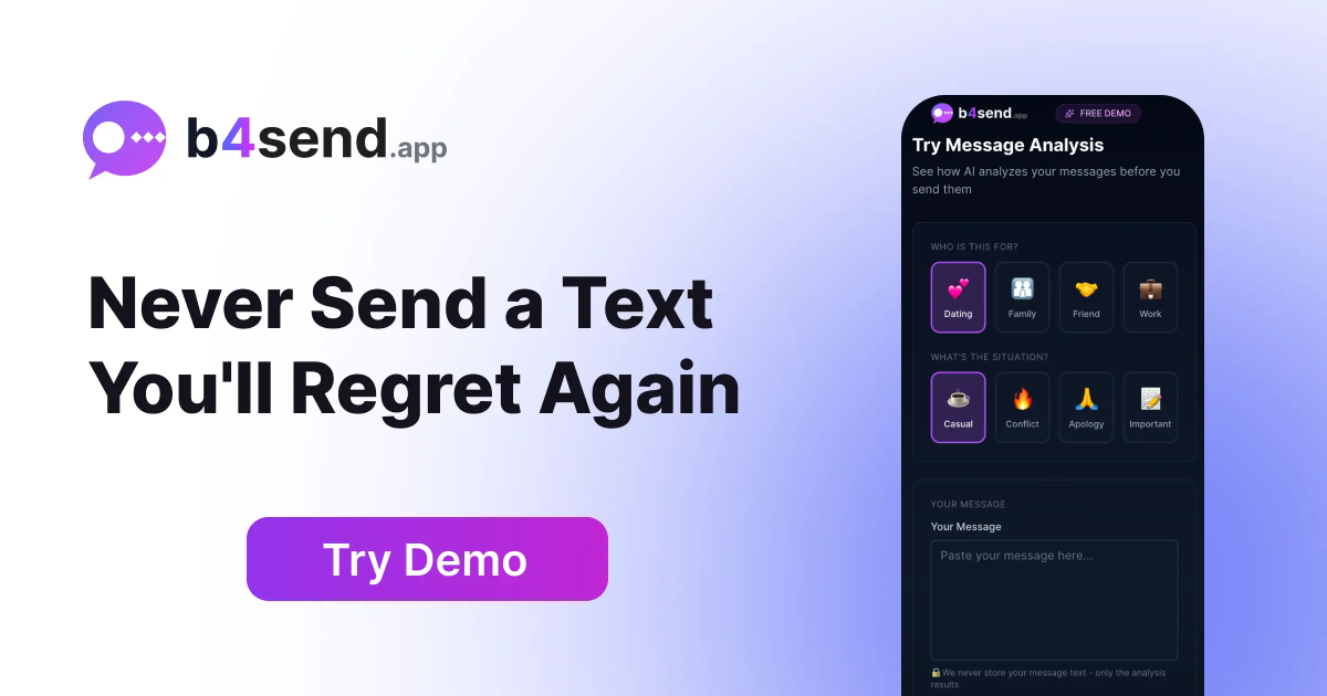 Predict My Message B4Send - AI Message Analyzer | Check Your Text Tone Before Sending